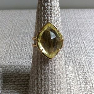 Citrine colored ring
